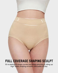Seamless High-Waist Full Coverage Cotton Panty(5 pack)