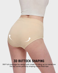 Seamless High-Waist Full Coverage Cotton Panty(5 pack)