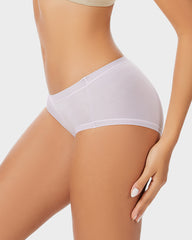 Seamless Modal Mid-Rise Antibacterial Panties (4 Pack)