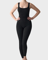 Seamless Square Neck Sculpting Sport Jumpsuit