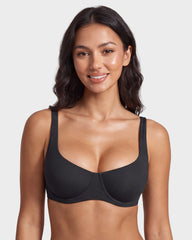 Seamless Unlined Underwire Balconette Bra