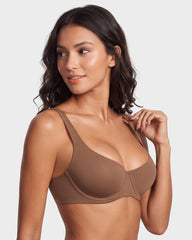 Seamless Unlined Underwire Balconette Bra