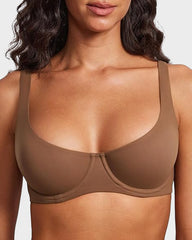 Seamless Unlined Underwire Balconette Bra