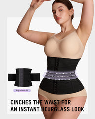 Segmented Waist Trainer Corset with Steel Bones
