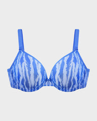 Sheer Zebra Mesh Unlined Underwire Bra