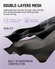 Snap Button Shaping Shorts Bodysuit