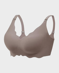 Soft Full Coverage Scalloped Wireless Jelly Bra