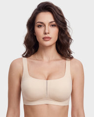 Square-Neck Ultra-Thin Seamless Minimizer Bra-beige-a