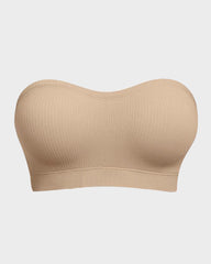 Stay‑Put Wireless Seamless Bandeau Bra