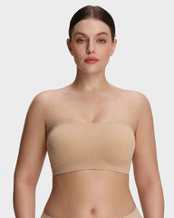 Stay‑Put Wireless Seamless Bandeau Bra