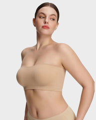 Stay‑Put Wireless Seamless Bandeau Bra