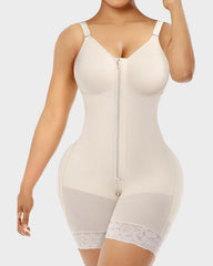Tummy Control Butt Lifter Shaper with Zipper Crotch Fajas Colombianas