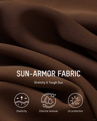 Two-in-One Draped Halter Bikini Swimsuit