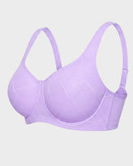 Ultra-Lightweight Full Coverage Cup Jacquard Mesh Comfort Bra