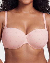 Underwire Push-Up Balconette Bra With Removable Straps