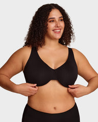 Underwire Adjustable Deep V-neck Bra