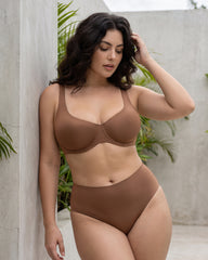 Underwire Support Seamless Unlined Balconette Bra