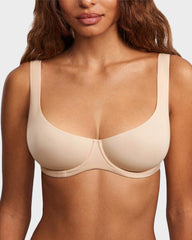 Seamless Unlined Underwire Balconette Bra