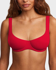 Seamless Unlined Underwire Balconette Bra