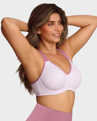 Unlined External Underwire Full Coverage Sports Bra