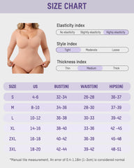 V-Neck Long-Sleeve Seamless Shaping Bodysuit