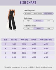 V-Neck Strappy-Back Top & Wide-Leg Pants Set