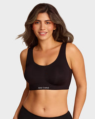 SHE CURVE Underwear Lifting Wire-Free Jelly Bra, Seamless Comfort, Soft Breathable, Supportive Push-Up Bra