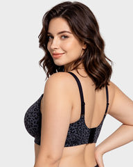 Wireless Leopard V-Neck Contour Bra Multipack
