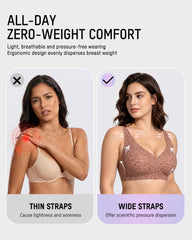 Wireless Leopard V-Neck Contour Bra Multipack