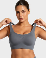 Wireless One-Piece Ventilated Sports Bra