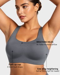 Wireless One-Piece Ventilated Sports Bra