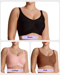 Wireless V-Neck Back & Side Smoothing Bra