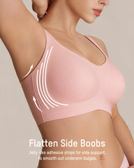 Wireless V-Neck Back & Side Smoothing Bra