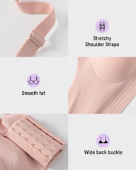 Wireless V-Neck Back & Side Smoothing Bra