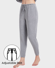 Soft Stretchy Tapered Drawstring Lounge Pants