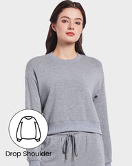 Soft Stretchy Long Sleeve Lounge Sweatshirt