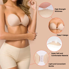 SheCurve® Adhesive Reusable Invisible Silicone Push Up Bra-(2 PACK)