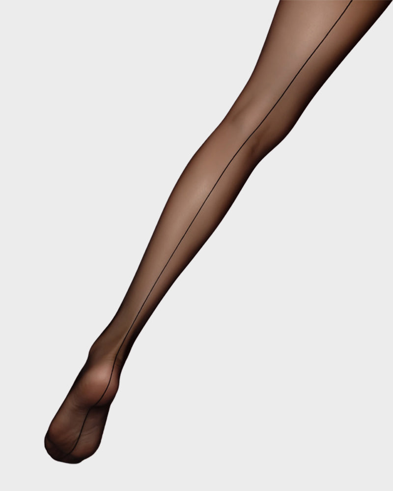 0D Ultra-Sheer Back-Seam Silky Pantyhose