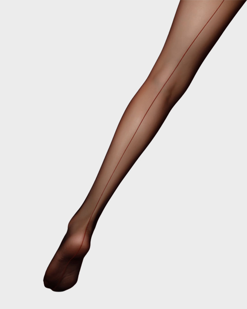 0D Ultra-Sheer Back-Seam Silky Pantyhose