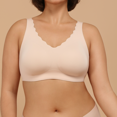 SheCurve® Scalloped Wireless Push Up Bra