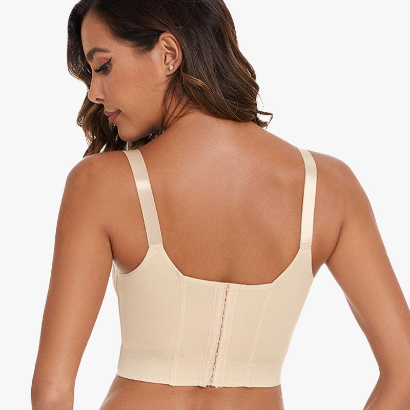 SheCurve® Full-Coverage Back Smoothing Bra-Beige (2 Pack)