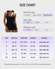 Deep V Cross-Back Ruched One-Piece Swimsuit