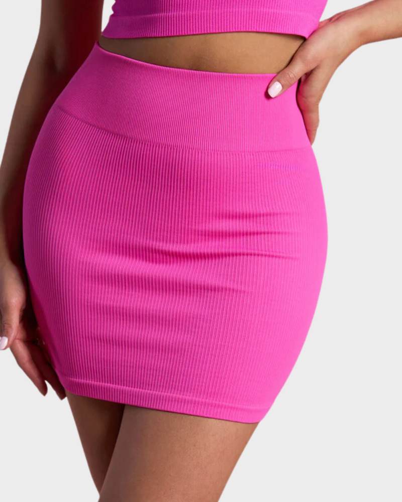 SheCurve® Basic Casual Mini Bodycon Skirt