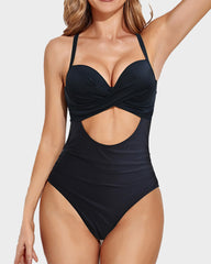 SheCurve® Crisscross Cutout One-Piece Swimwear