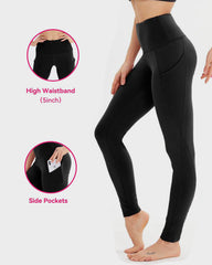 High Waist Tummy Control Fitness Leggings with Pockets