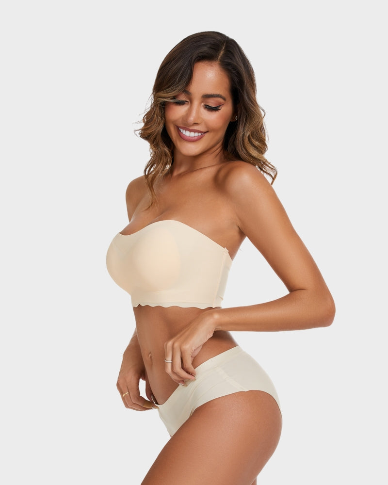 SheCurve® Strapless Invisible Push Up Bra