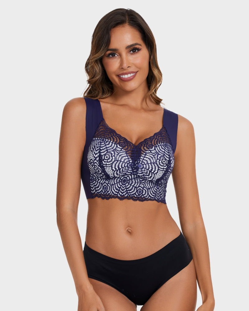 SheCurve® Stretch Lace Cut-Out Bra