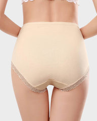 SheCurve® Cotton Lace High-Waisted Panties