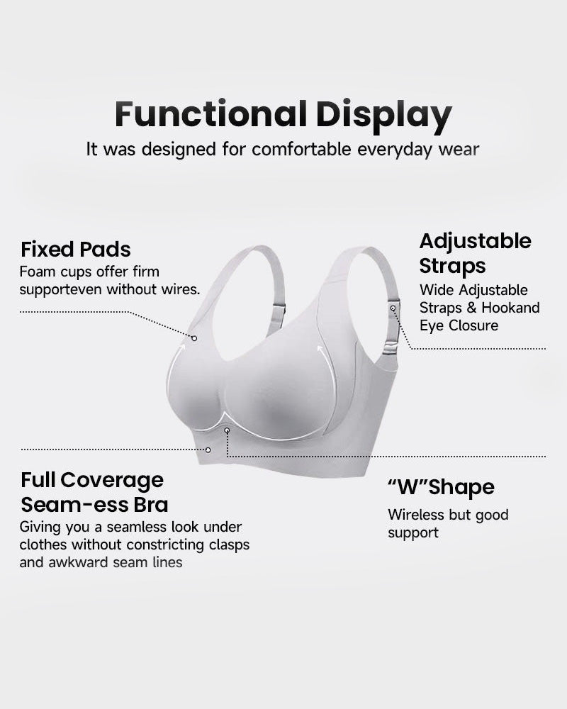 Shecurve®-Daily Comfort Wireless Shaper Bra-Black