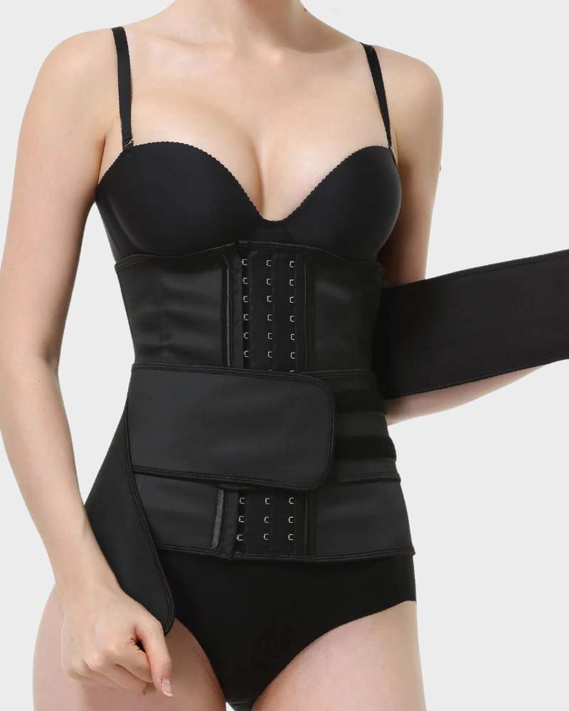 SheCurve® Latex Buckle Waist Corset Belt